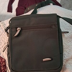 Travelon Dark Green Messenger Bag